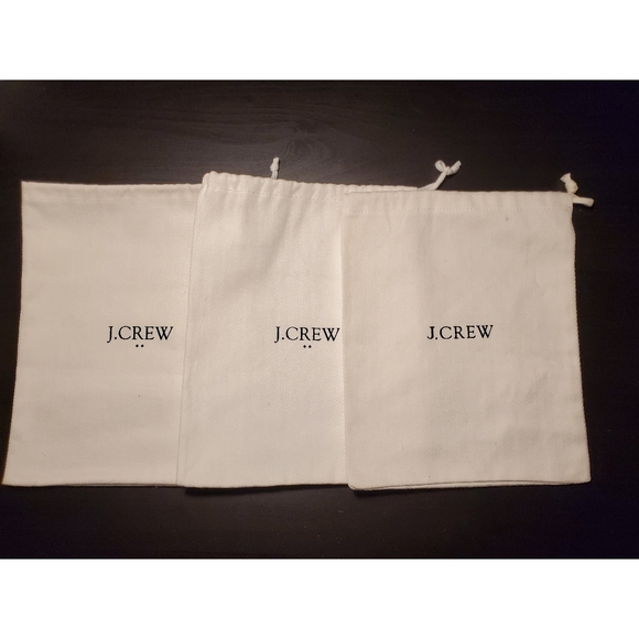 3 Pk J Crew Large Jewelry Pouch/Dustbag NWOT - Picture 1 of 1